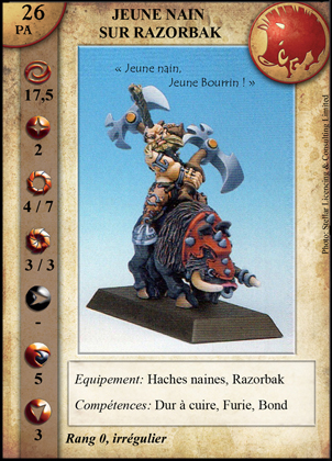 Jeune Nain sur Razorback